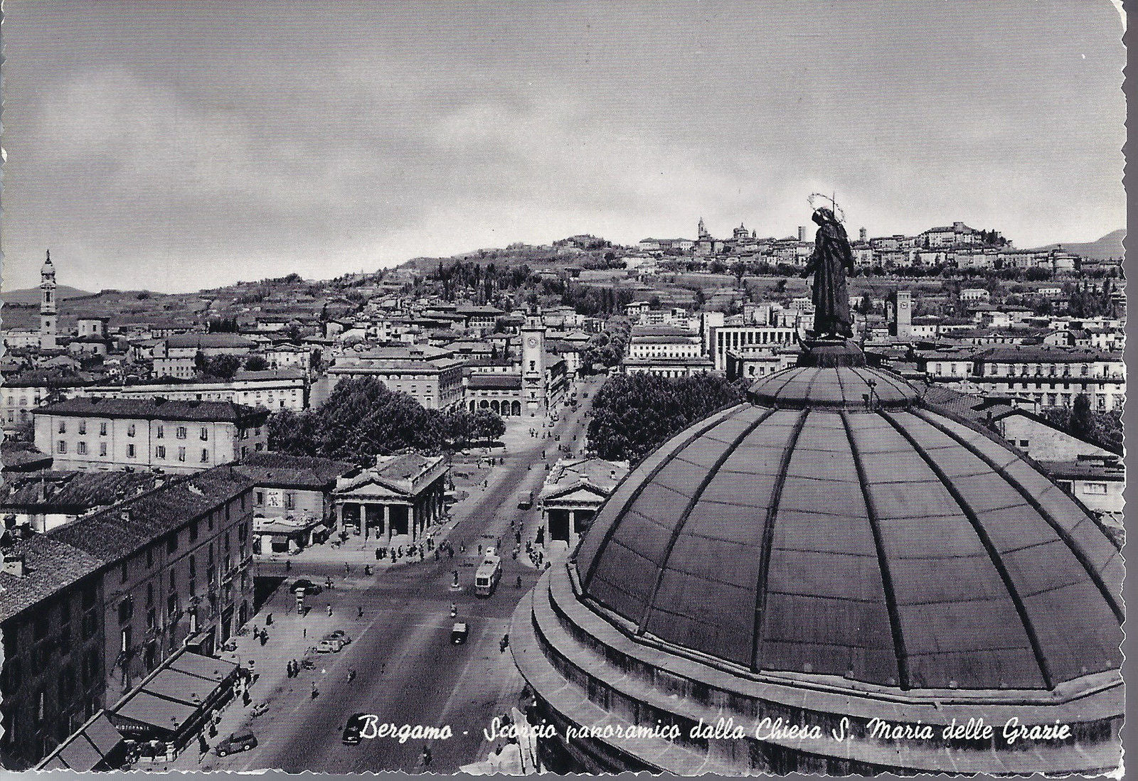 BERGAMO - SCORCIO PANORAMICO DALLA CHIESA S. MARIA DELLE GRA