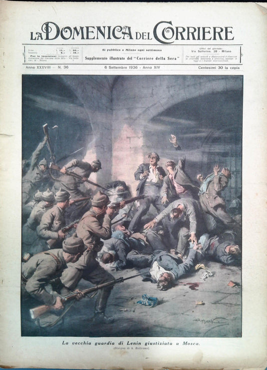 LA DOMENICA DEL CORRIERE N. 36 - 6 SETTEMBRE 1936