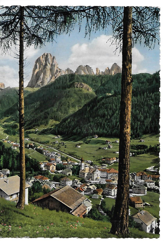 ORTISEI - PANORAMA - V1957 - ACQUARELLATA