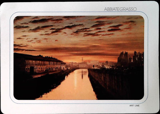 ABBIATEGRASSO - TRAMONTO SUL NAVIGLIO - NV - FEX