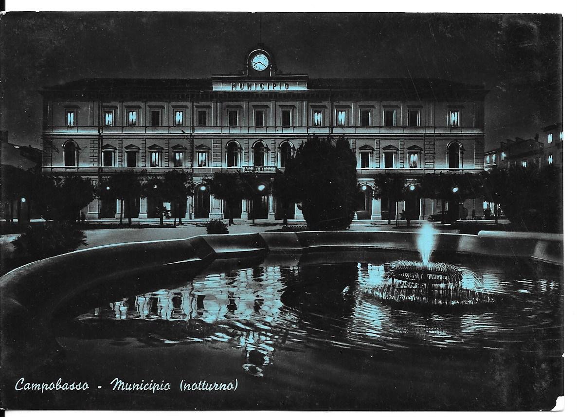 CAMPOBASSO - MUNICIPIO - NOTTURNO AZZURRATO - V1956 - FG
