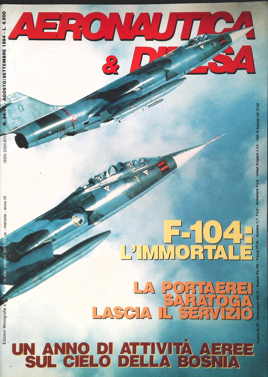 AERONAUTICA E DIFESA N. 94-95 AGOSTO-DETTEMBRE 1994 - F104