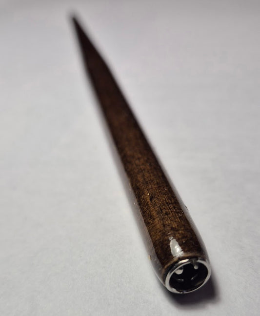 CANNUCCIA PORTAPENNINO IN LEGNO COLORE NOCE SCURO LACCATA