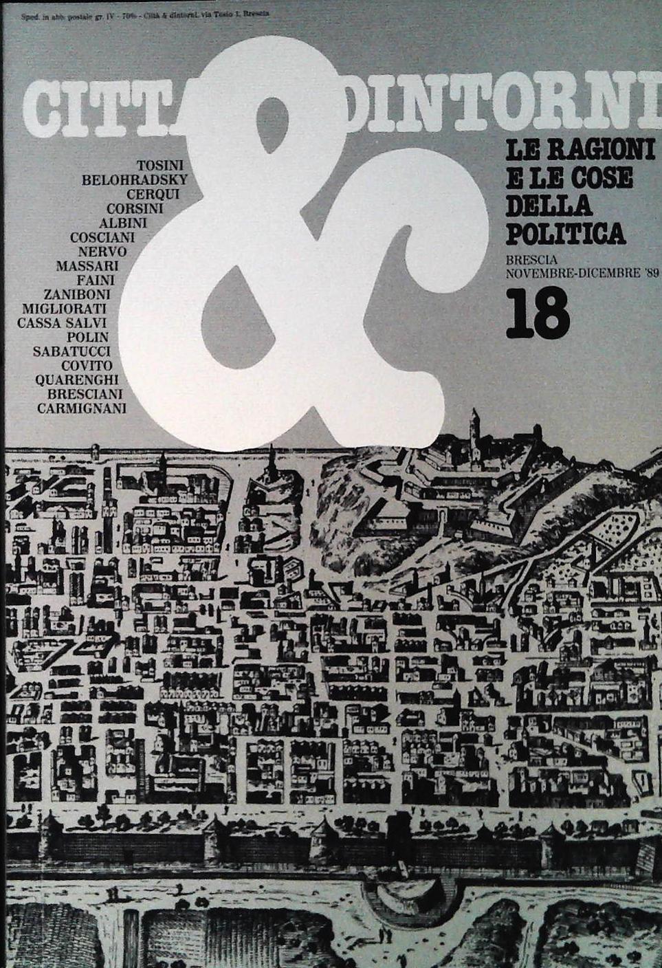 CITTA' E DINTORNI N. 18 - NOVEMBRE-DICEMBRE 1989