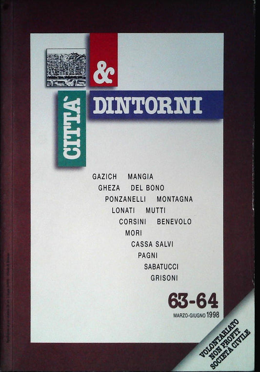 CITTA' E DINTORNI N. 63 - MARZO-GIUGNO 1998