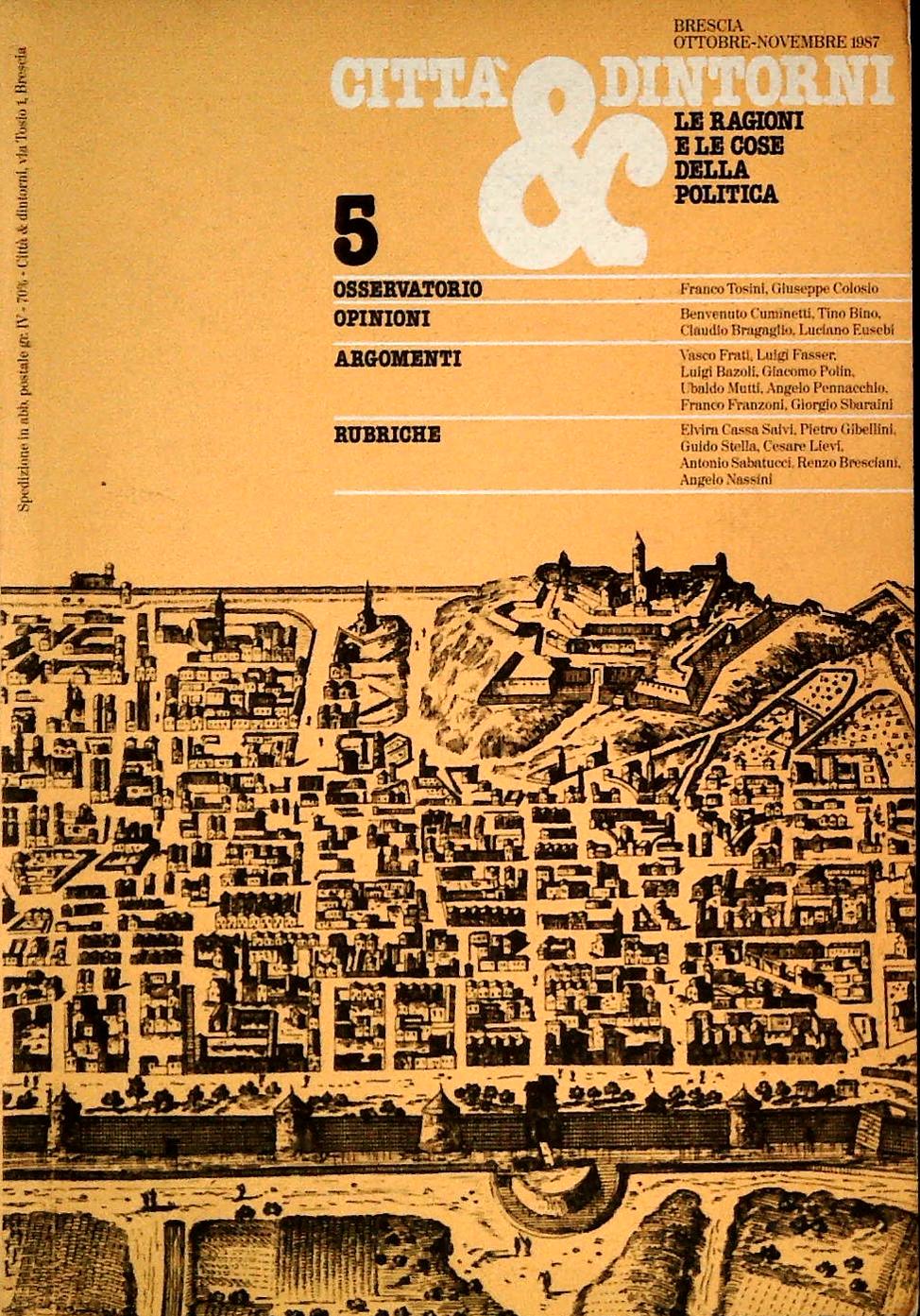 CITTA' E DINTORNI N. 5 - OTTOBRE-NOVEMBRE 1987
