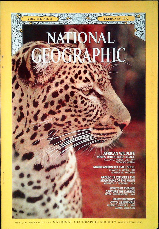 NATIONAL GEOGRAPHIC FEBRUARY 1972 - ENGLISH TEXT