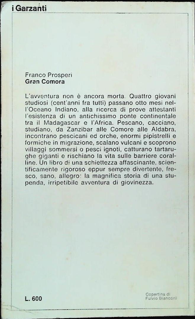 GRAN COMORA - FRANCO PROSPERI