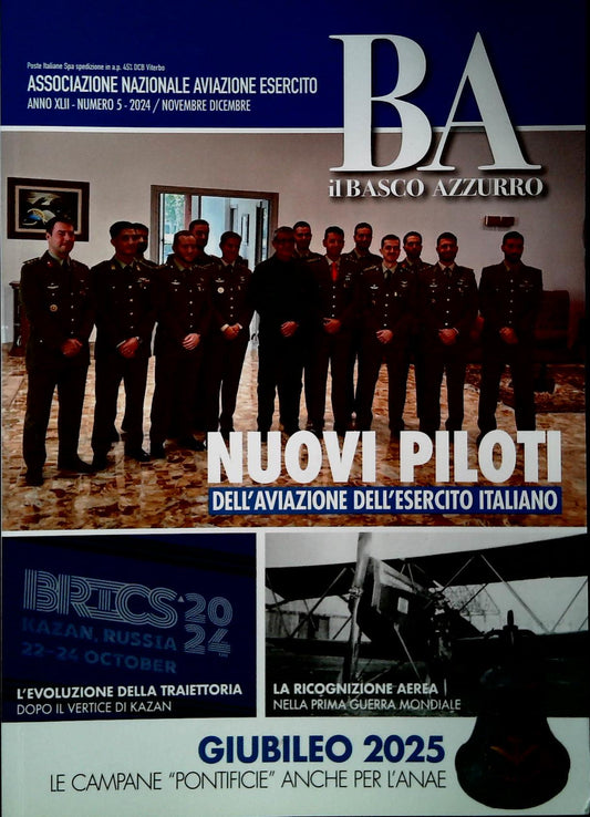 IL BASCO AZZURRO NOVEMBRE-DICEMBRE 2024 - NUOVI PILOTI AVIAZIONE ESERCITO