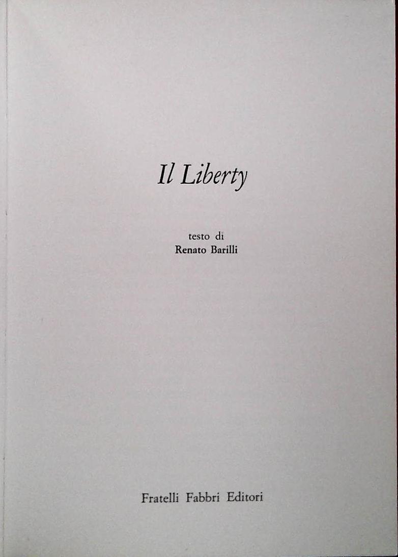 IL LIBERTY - RENATO BARILLI