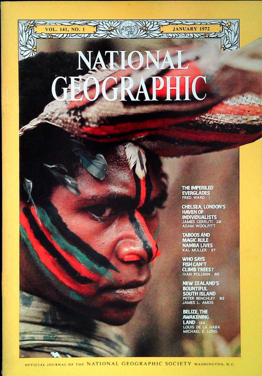 NATIONAL GEOGRAPHIC JENUARY 1972 - ENGLISH TEXT