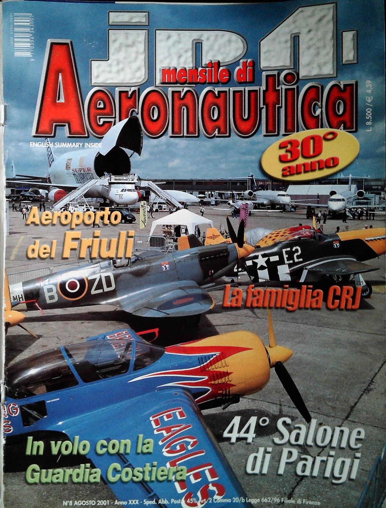 JP4 MENSILE DI AERONAUTICA - AGOSTO 2001