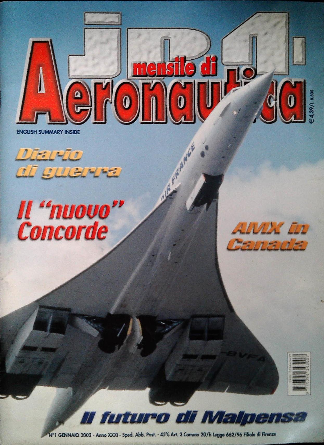JP4 MENSILE DI AERONAUTICA - GENNAIO 2001