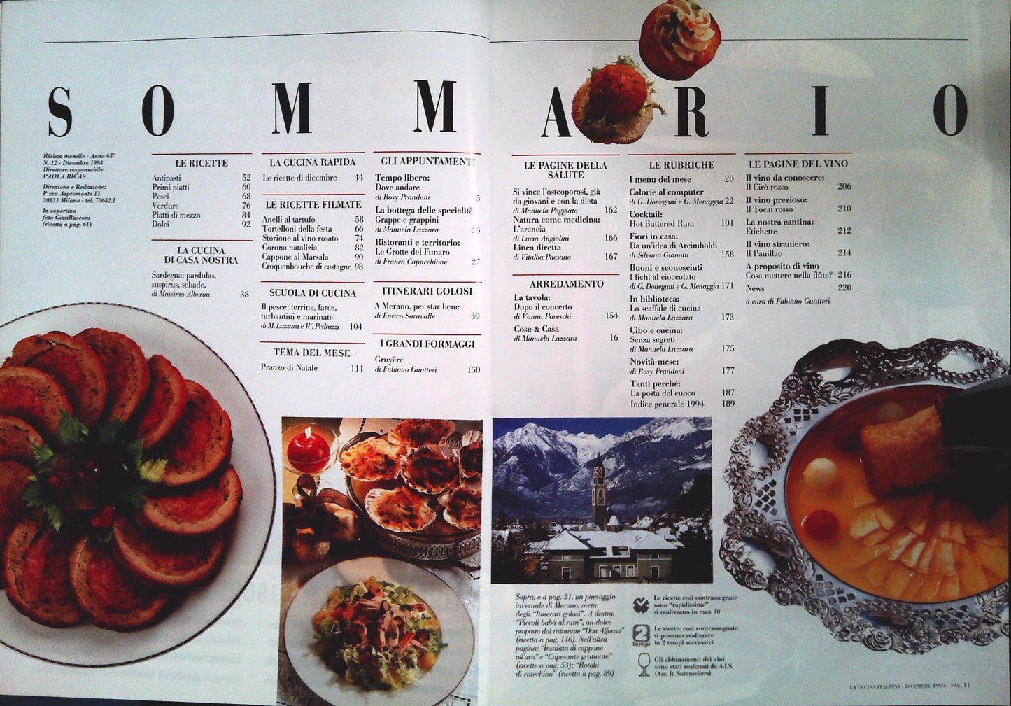 LA CUCINA ITALIANA - DICEMBRE 1994