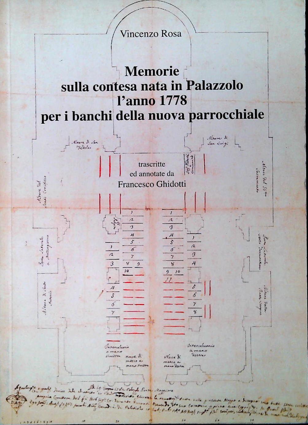 MEMORIE SULLA CONTESA NATA IN PALAZZOLO L'ANNO 1778 - VINCENZO ROSA