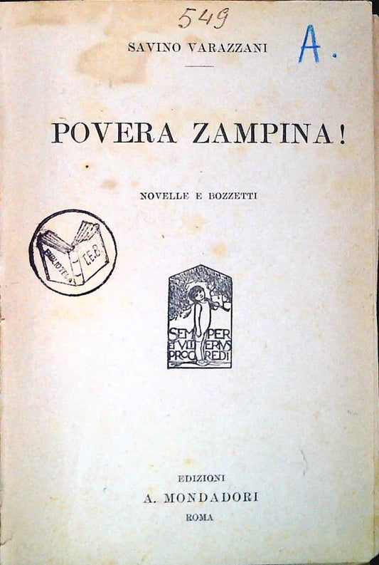 POVERA ZAMPINA - SAVINO VARAZZANI