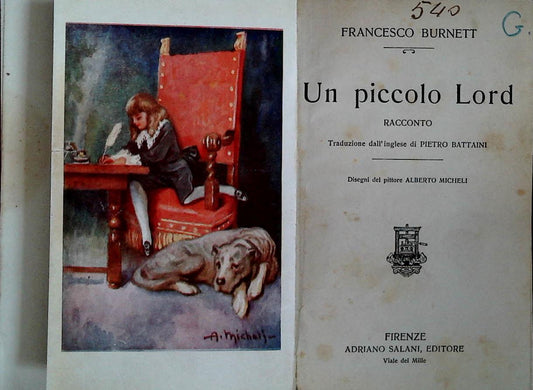 UN PICCOLO LORD - FRANCESCO BURNETT - SALANI 1934