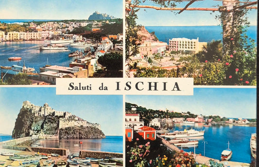 SALUTI DA ISCHIA - QUATTRO VEDUTE - V1965 - FG