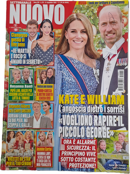 SETTIMANALE NUOVO - 31 DICEMBRE 2025  - KATE E WILLIAM-ROSANNA BANFI-OUTLET DEL LIBRO