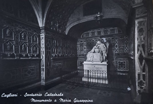 CAGLIARI - LA CATTEDRALE - MONUMENTO A MARIA GIUSEPPINA - NV - FG