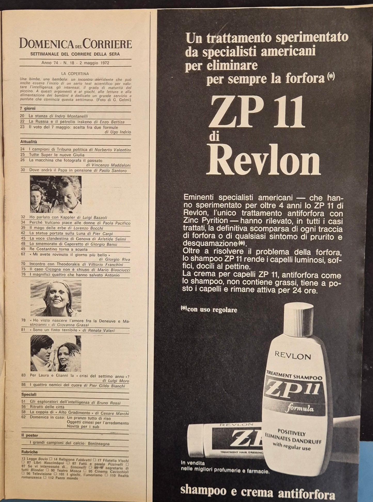 DOMENICA DEL CORRIERE N. 18 - 2 MAGGIO 1972