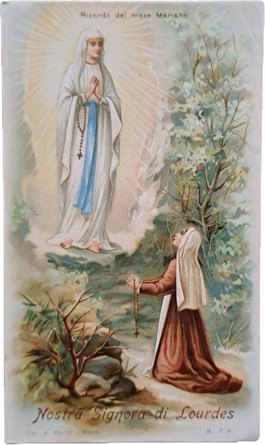 NOSTRA SIGNORA DI LOURDES - HOLY CARD