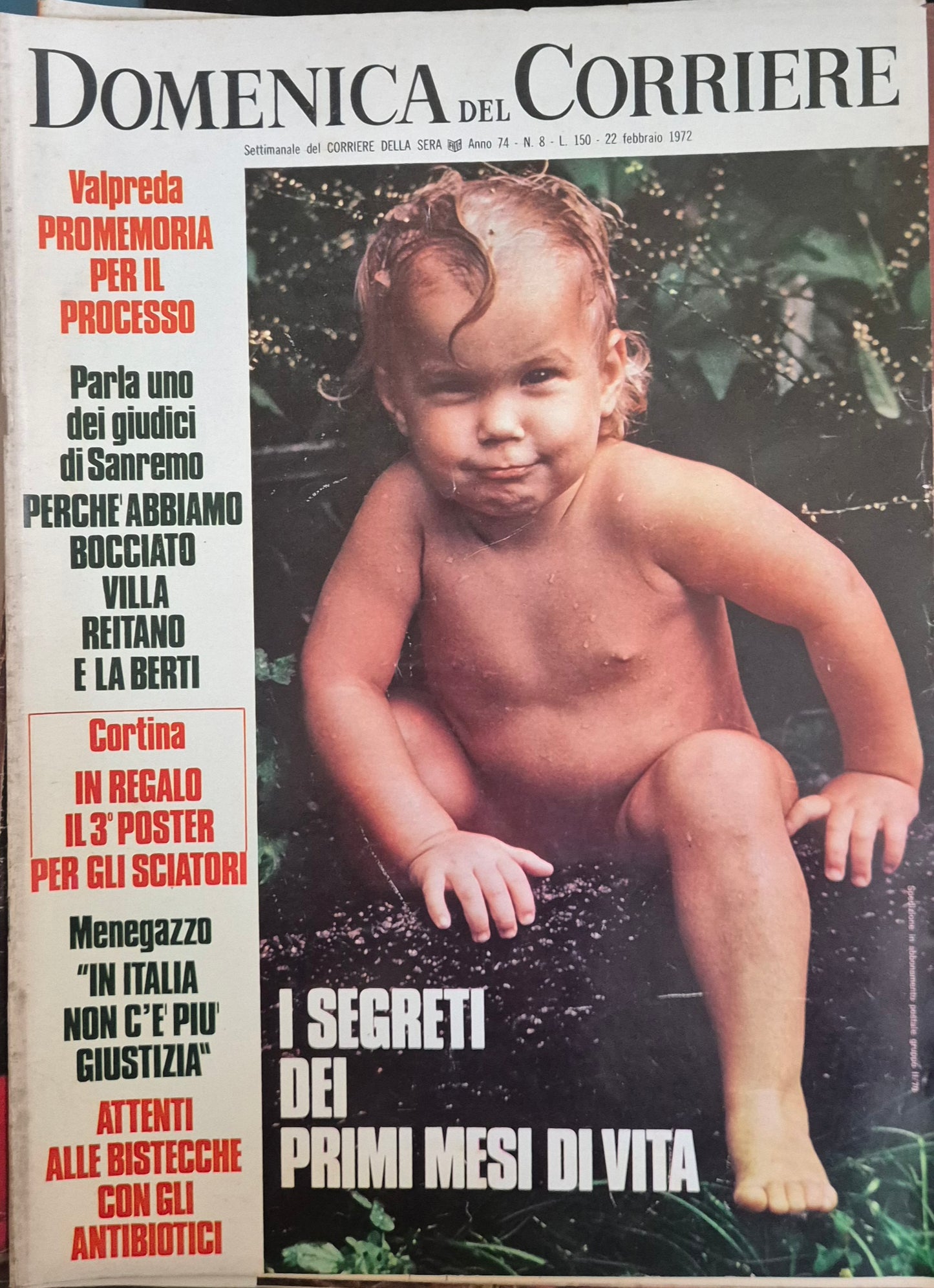 DOMENICA DEL CORRIERE N. 8 - 22 FEBBRAIO 1972