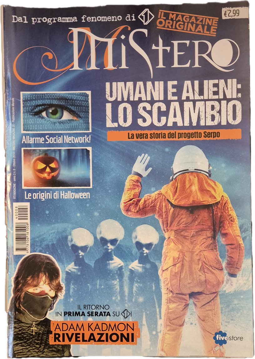 MISTERO N. 8 OTTOBRE 2014 - UMANI E ALIANI LO SCAMBIO