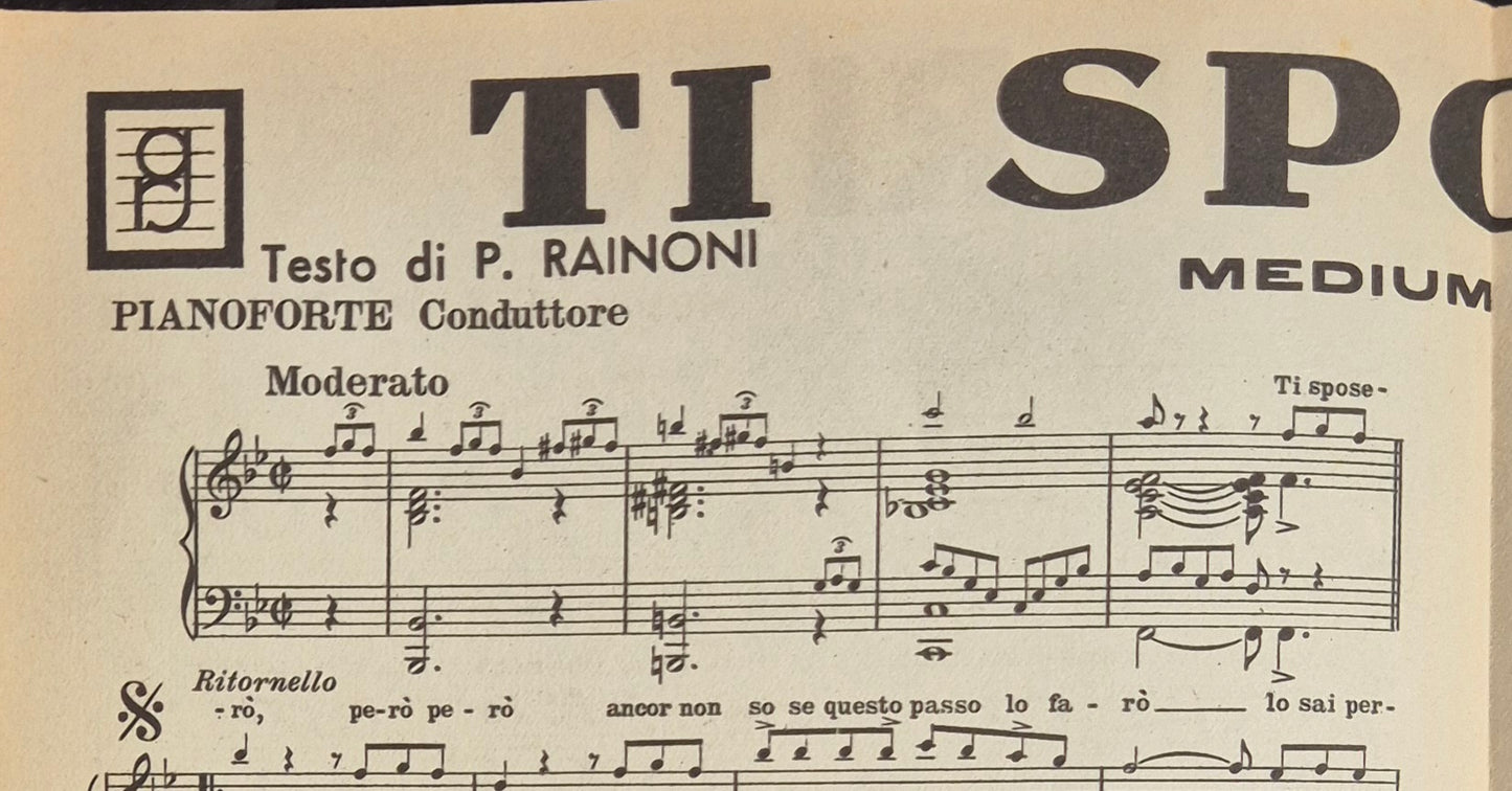 CON UN SORRISO - TI SPOSERO' - SPARTITO-SHEET MUSIV
