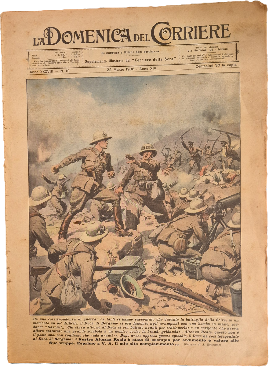 DOMENICA DEL CORRIERE N. 12 - 22 MARZO 1936
