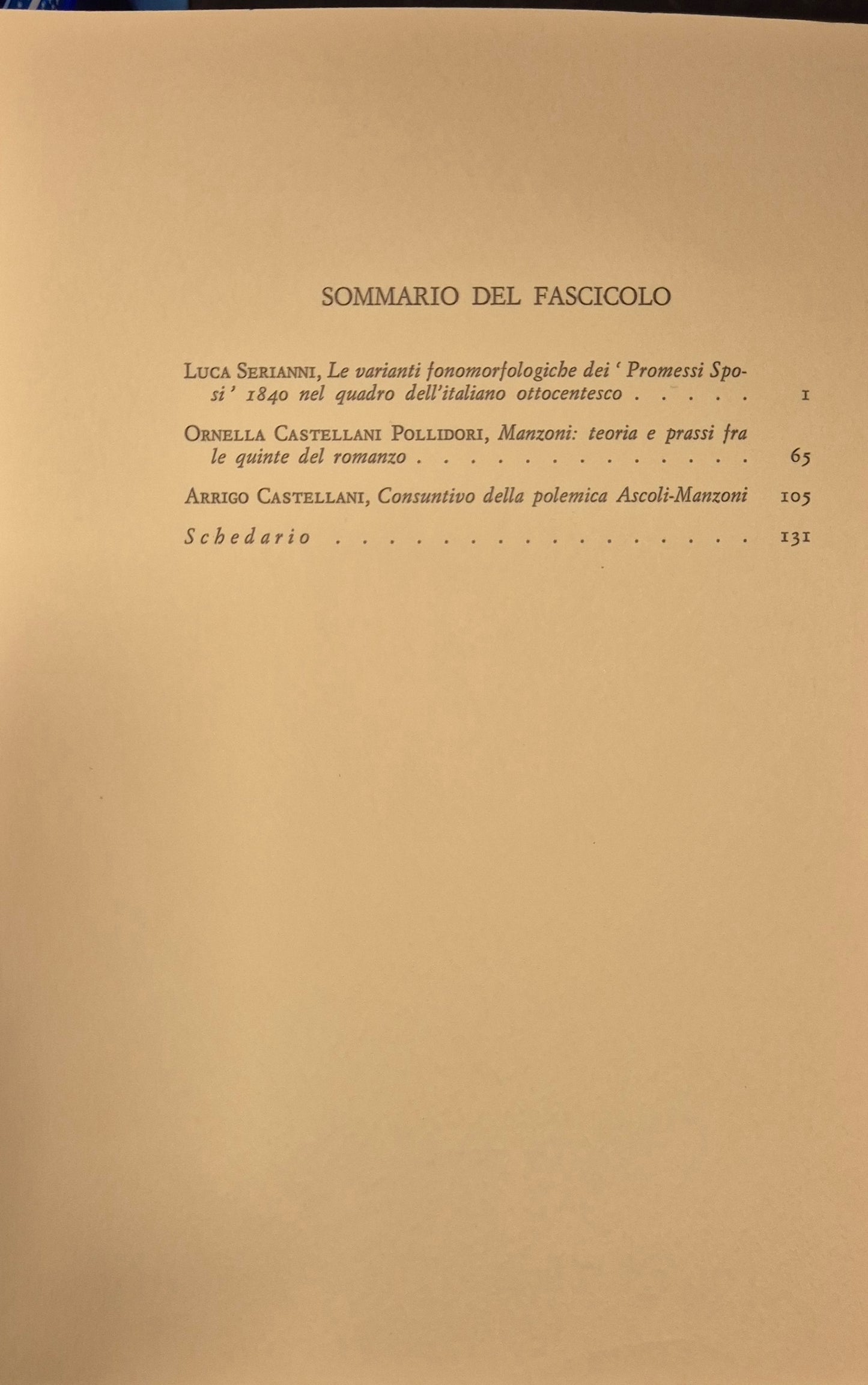 STUDI LINGUISTICI ITALIANI - VOL XII - 1986