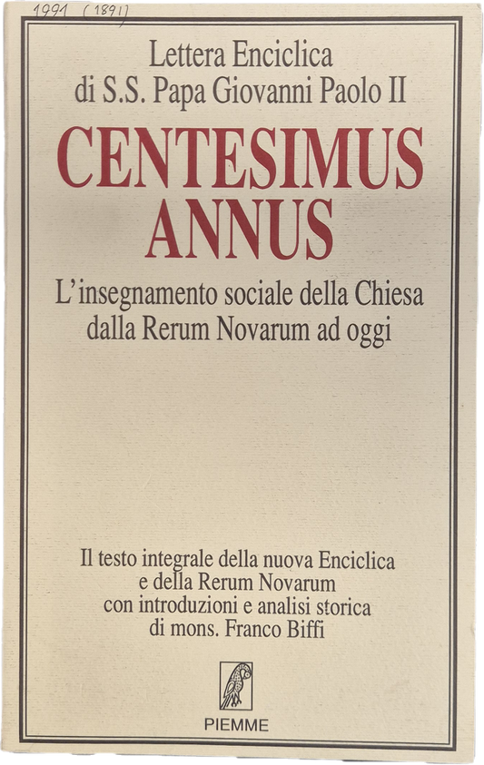 CENTESIMUS ANNUS - GIOVANNI PAOLO II