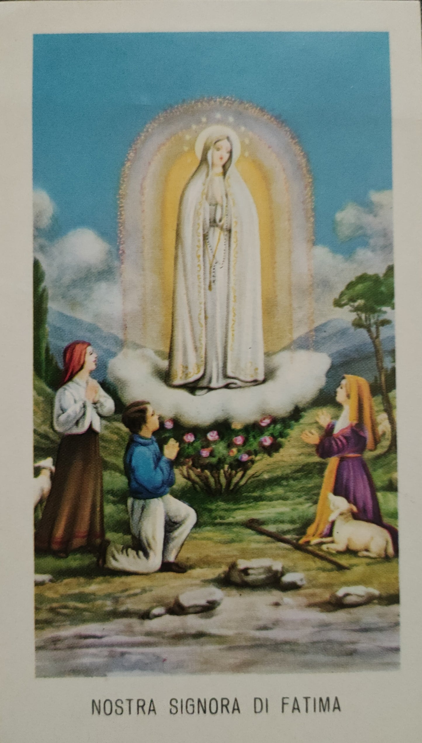 NOSTRA SIGNORA DI FATIMA - HOLY CARD