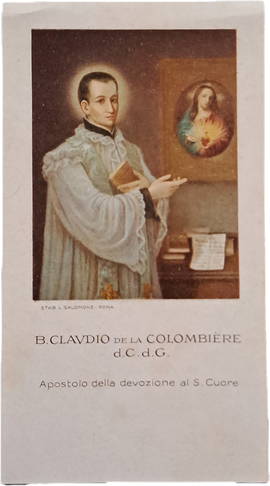 B.CLAUDIO DE LA COLOMBIÈRE - HOLY CARD
