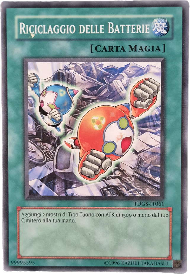 YU-GI-UH - RICLAGGIO DELLE BATTERIE TDGS-IT061