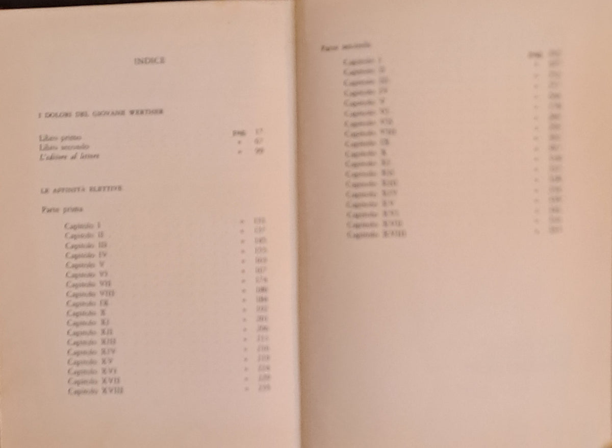 ROMANZI - GOETHE - FABBRI 1968 - OUTLET DEL LIBRO