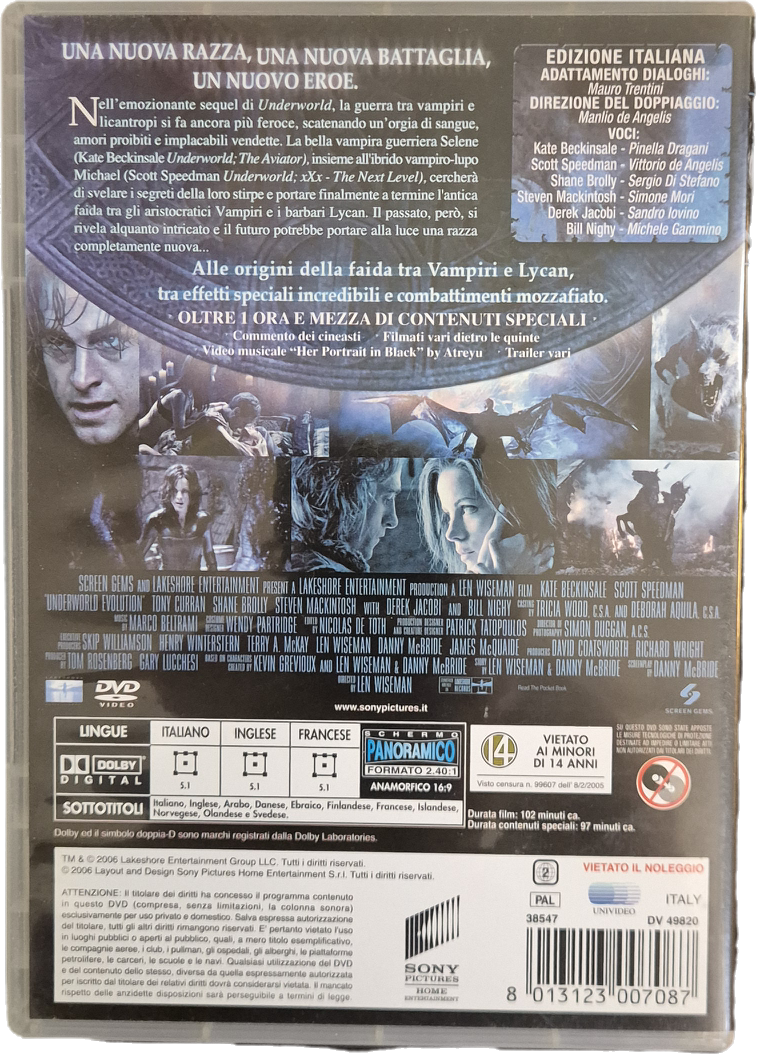 UNDERWORLD EVOLUTION - DVD