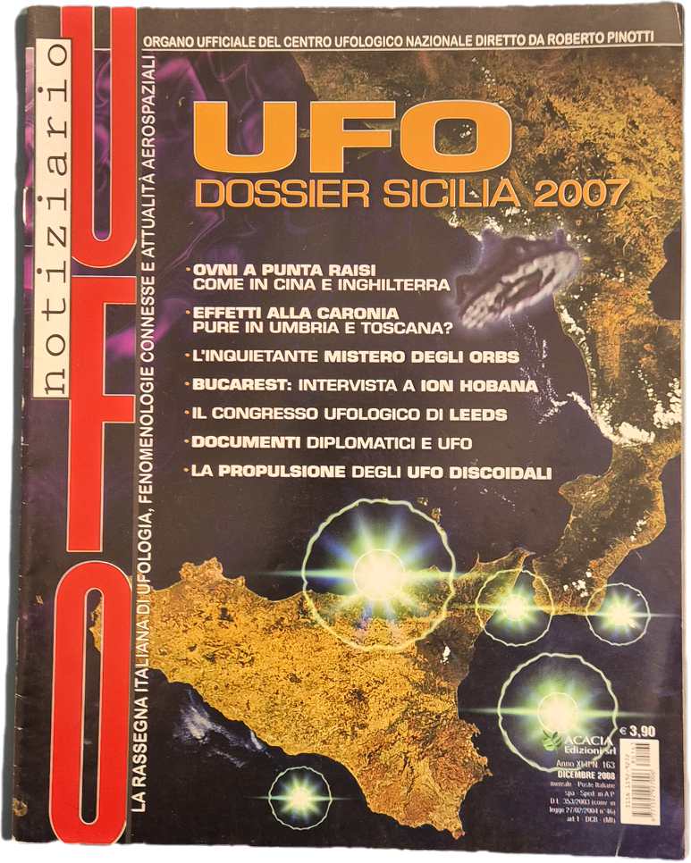 NOTIZIARIO UFO N. 163- UFO DOSSIER SICILIA 2007 - OUTLET DEL LIBRO