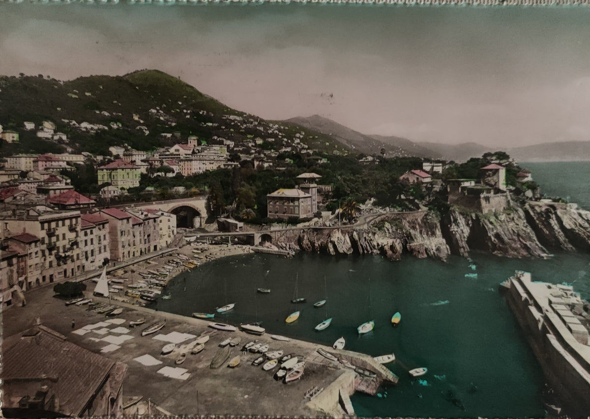 GENOVA NERVI - PORTICCIUOLO -V1952 - FG -  ACQURELLATA