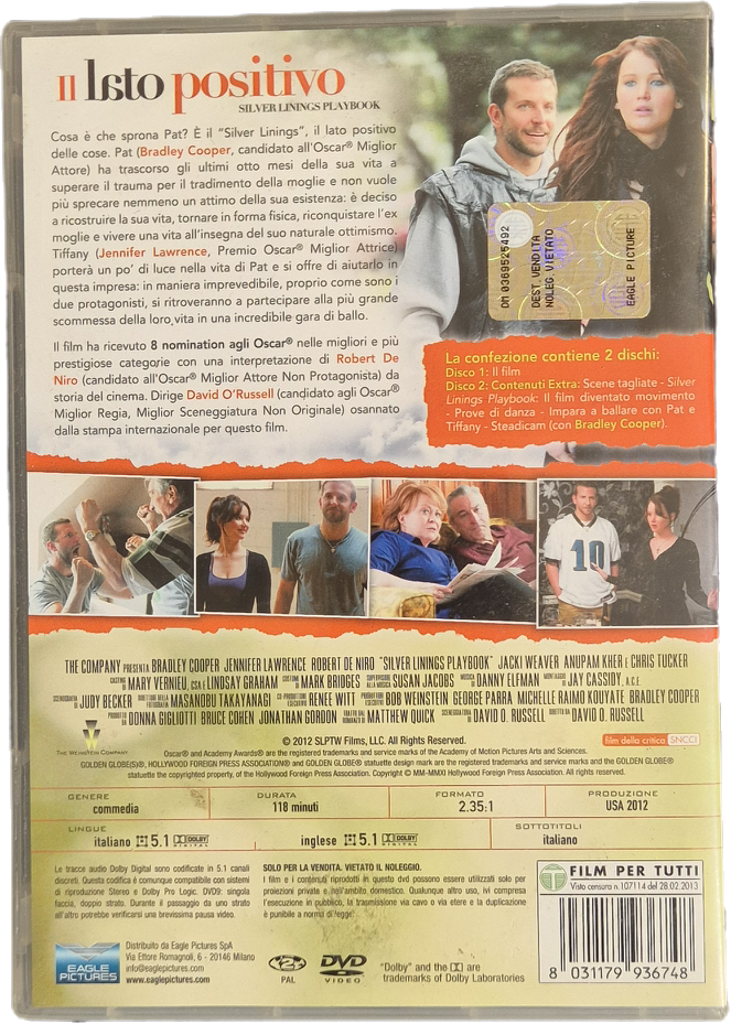 IL LATO POSITIVO -DVD