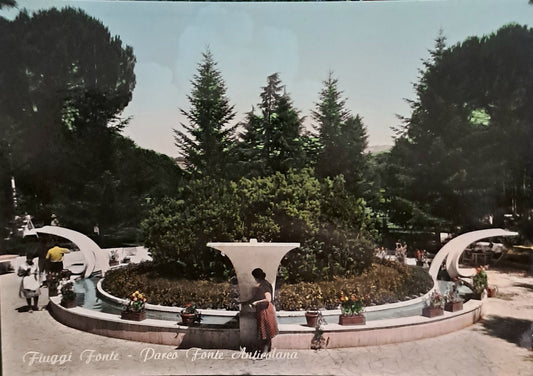 FIUGGI FONTE - PARCO FONTE ANTICOLANA - NV - FG - ACQUARELLATA