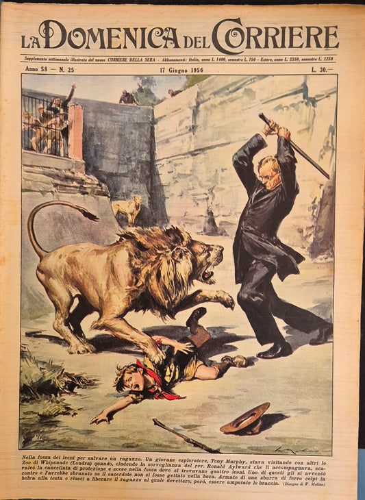 DOMENICA DEL CORRIERE N. 25 - 17 GIUGNO 1956