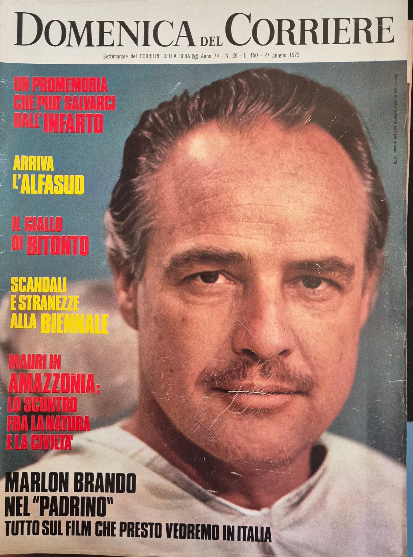 DOMENICA DEL CORRIERE N. 26 - 27 GIUGNO 1972