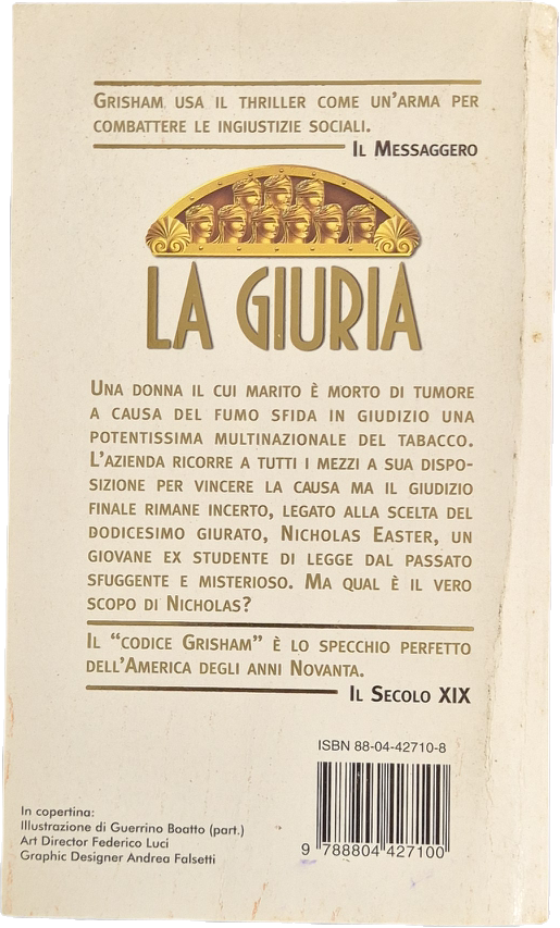 LA GIURIA - JOHN GRISHAM - MONDADORI 1997 - OUTLET DEL LIBRO