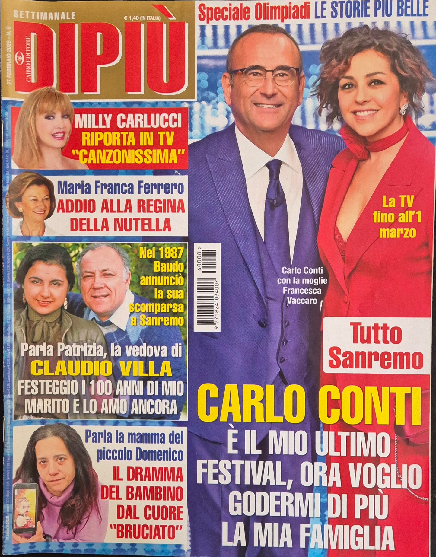 DI PIU' 27 FEBBRAIO 2026 -CARLO CONTI- FERRERO-CARLUCCI