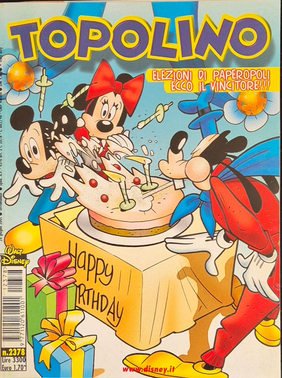 TOPOLINO N. 2378 - 26 GIUGNO 2001