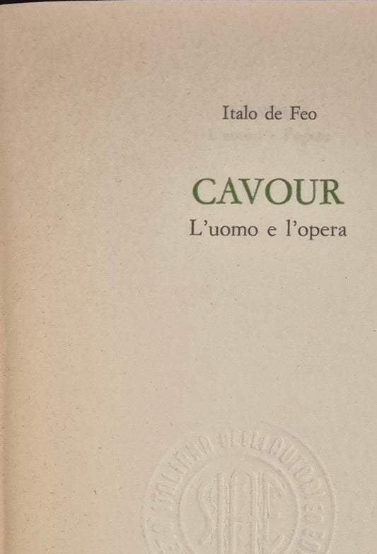 CAVOUR - ITALO DE FEO - MONDADORI 1970 - OUTLET DEL LIBRO