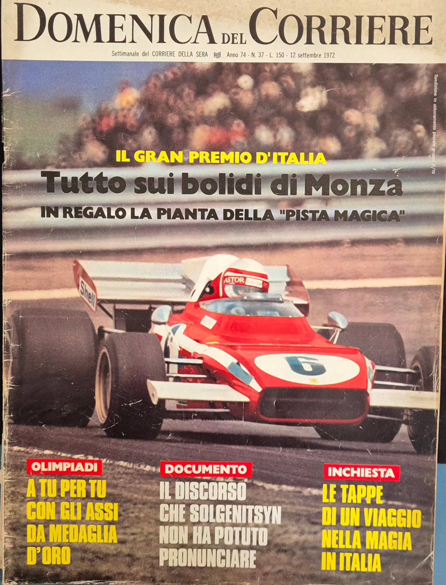 DOMENICA DEL CORRIERE N. 37 - 12 SETTEMBRE 1972
