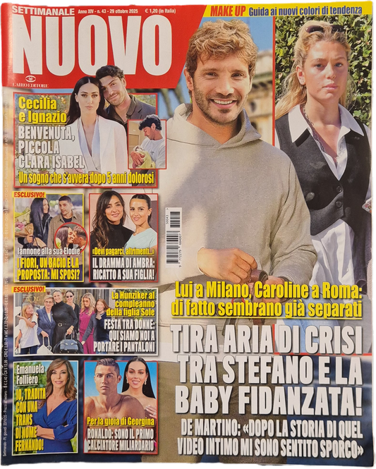 SETTIMANALE NUOVO 29 OTTOBRE 2025 - DE MARTINO - FOLLIERO - ELODIE - AMBRA