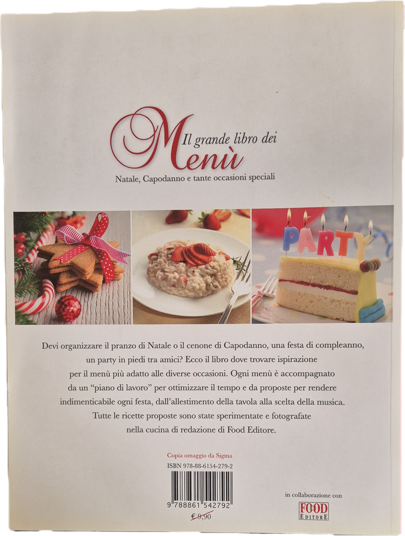 IL GRANDE LIBRO DEI MENU. NATALE CAPODANNO E TANTE OCCADIONI SPECIALI